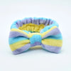 fashion stripe polka dots flannel bowknot hair band 1 piece