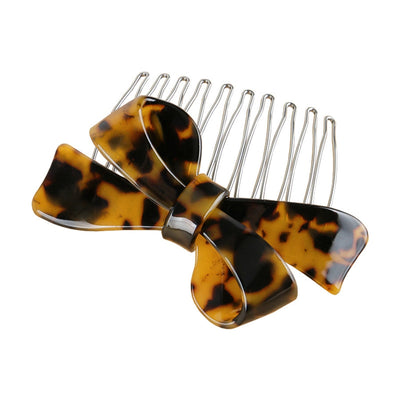 Women's IG Style Simple Style Bow Knot Leopard Alloy Insert comb