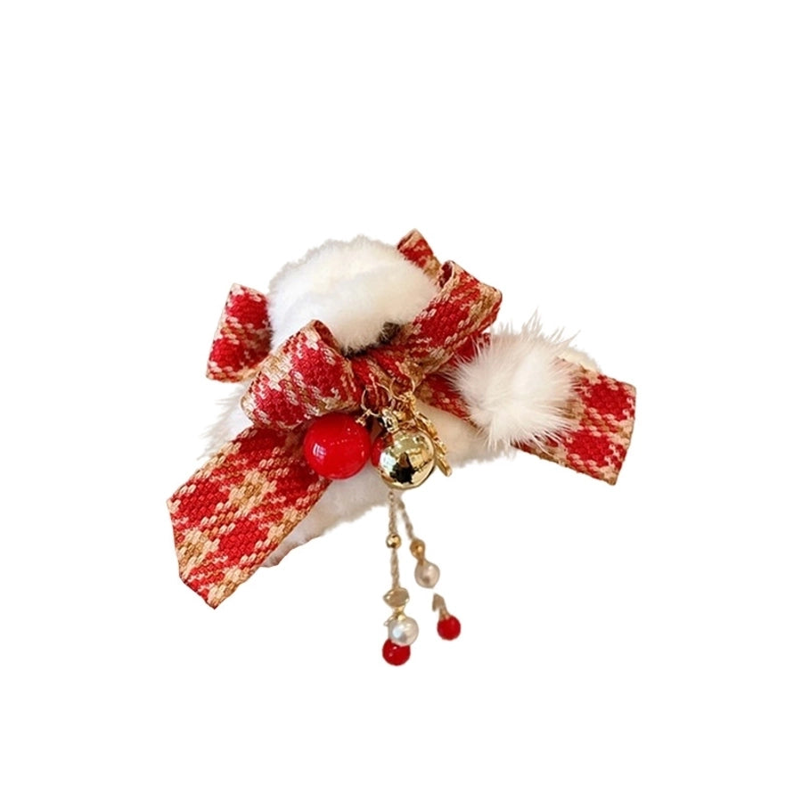 Christmas Casual Simple Style Streetwear Women's Bow Knot Arylic Alloy Hair Claws