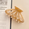 Women's Simple Style Marble Acetic acid sheets Handmade Hollow Out Hair Claws
