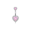 1 Piece 1 Set 1 Pair Belly Rings Simple Style Solid Color 304 Stainless Steel Inlay Rhinestones Belly Rings