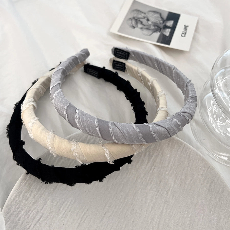Women's Casual Simple Style Solid Color Cloth Handmade Hair Band