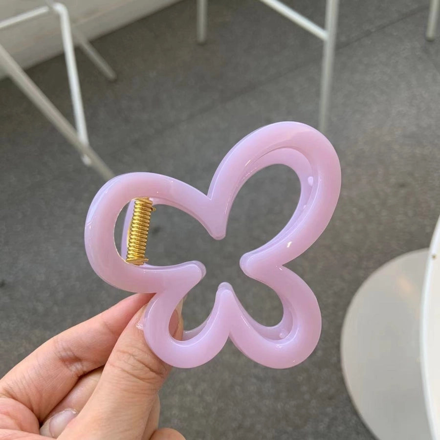 Women's Simple Style Solid Color Acetic acid sheets Polishing Hair Claws