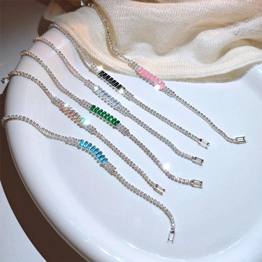 Copper Geometric Solid Color Bracelets