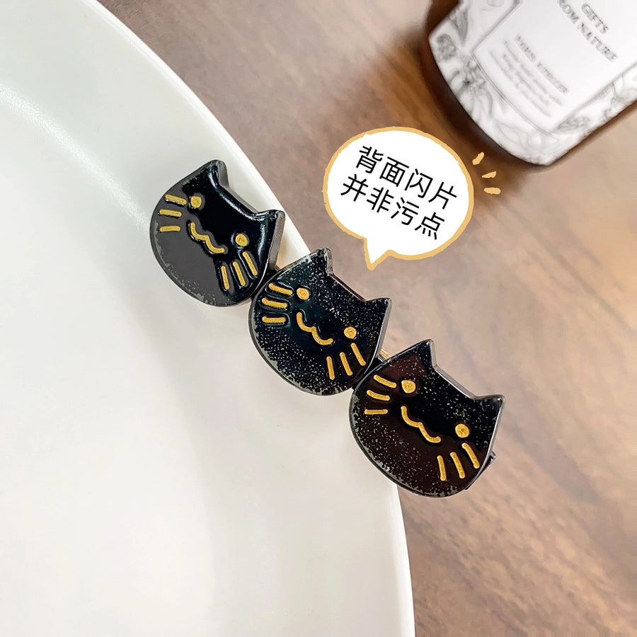 Women's Cute Cat Acetic acid sheets Hair Clip