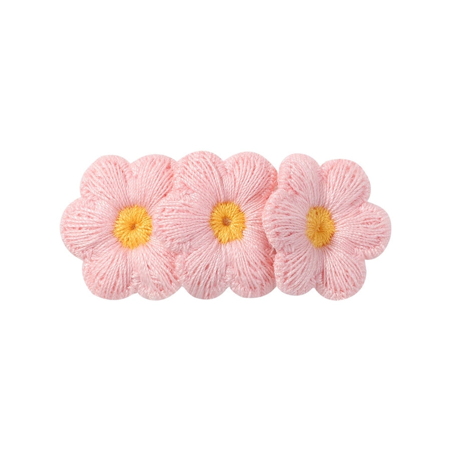 Kid'S Pastoral Flower Cloth Hair Clip