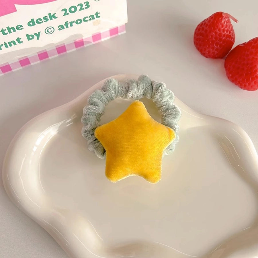 sweet star cloth hair tie