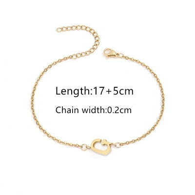 Simple Style Classic Style Letter 201 Stainless Steel 304 Stainless Steel Bracelets In Bulk