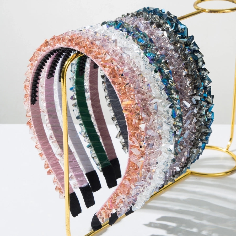 Women's Casual Elegant Multicolor Alloy Cloth Inlay  Hair Band