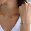 Jewelry Elegant Classic Style Geometric Quadrilateral Square 304 Stainless Steel Artificial Rhinestones 18K Gold Plated Plating Inlay Bracelets Necklace Jewelry Set