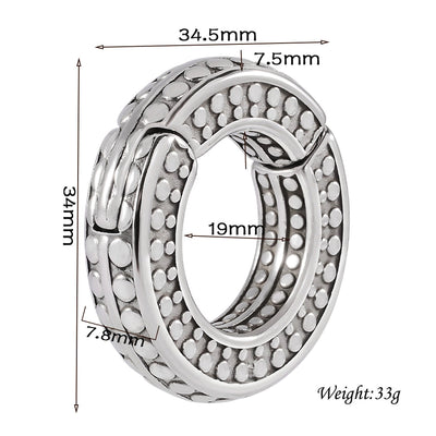 1 Piece Casual C Shape Animal Circle 304 Stainless Steel 18K Gold Plated Stainless Steel Earrings