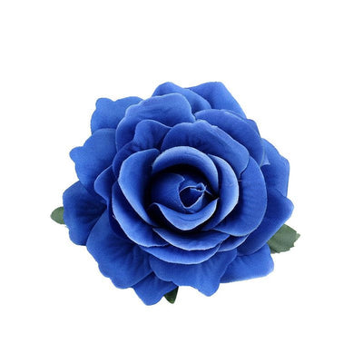 bohemian plaid flower cloth hair clip 1 piece