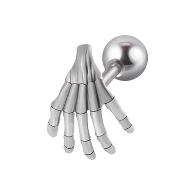 1 Piece Lip Rings Casual Elegant Vacation Ghost Hand 304 Stainless Steel 18K Gold Plated Ear Cartilage Rings & Studs