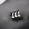 1 Piece Lip Rings Simple Style Shiny Panda Glasses Spider Pure Titanium Titanium Alloy Zircon 14K Gold Plated White Gold Plated Lip Rings Ear Cartilage Rings & Studs
