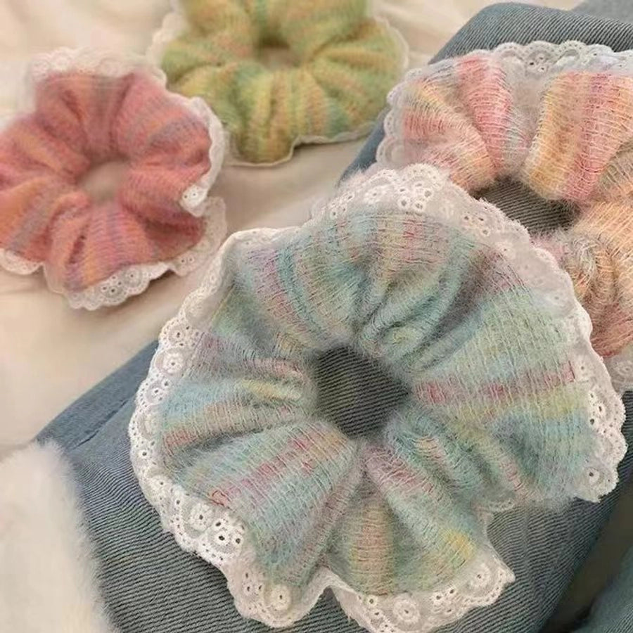 Women's Casual Simple Style Color Block Cloth Rib-Knit Hair Claws