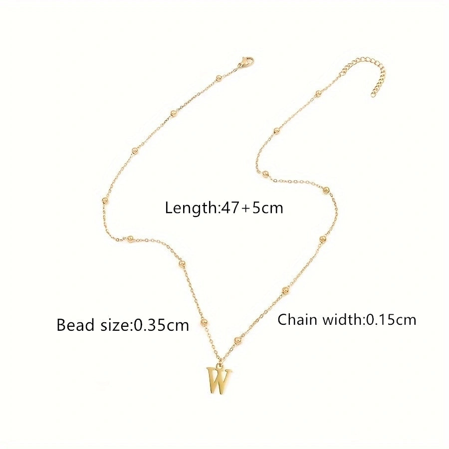 Jewelry Casual Classic Style Letter 201 Stainless Steel 304 Stainless Steel Pendant Necklace