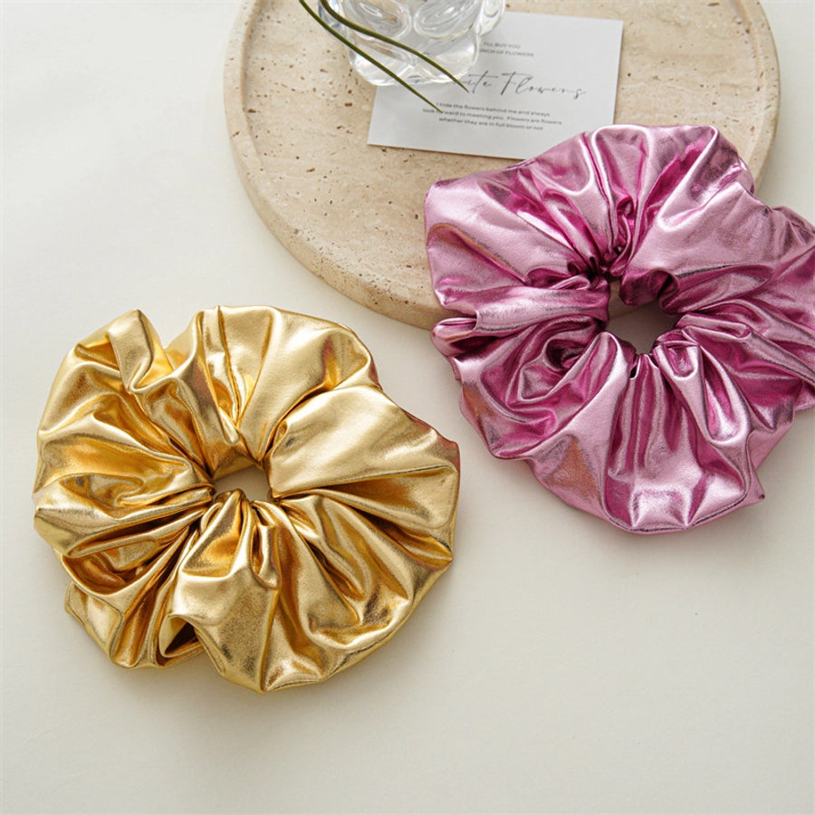 retro solid color cloth handmade hair tie