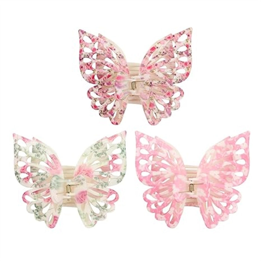 Women's Elegant Sweet Butterfly Plastic Hair Claws