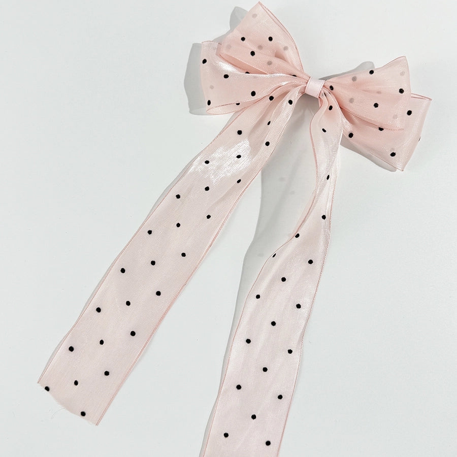 Women's Simple Style Bow Knot Gauze Hair Clip