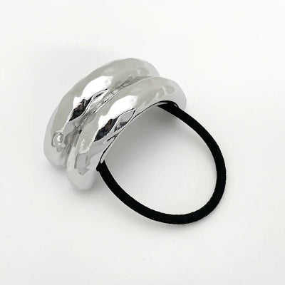 Women's Casual Simple Style Solid Color Alloy Elastic Band Hair Tie