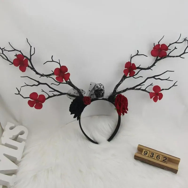 Halloween IG Style Women's Pumpkin Tree Bat Plastic Hair Band