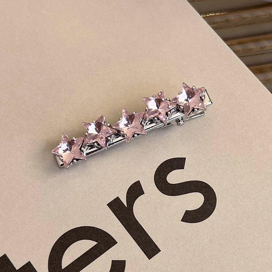 Women's Sweet Star Heart Shape Bow Knot Alloy Hair Clip