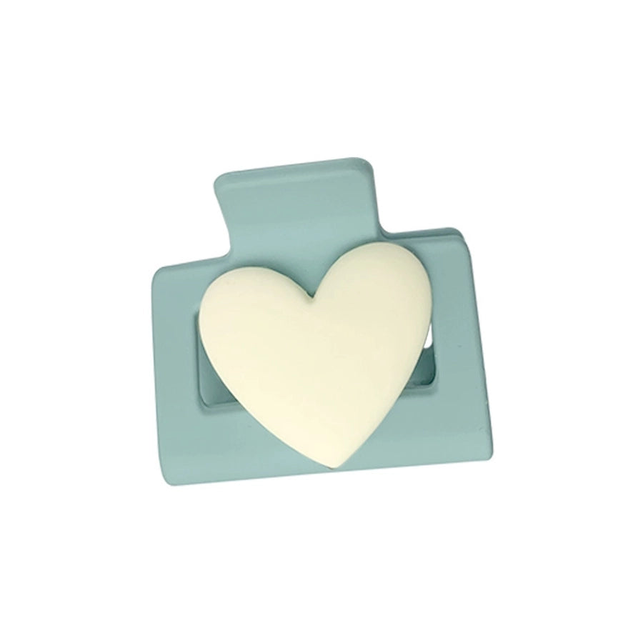 sweet heart shape resin handmade hair claws