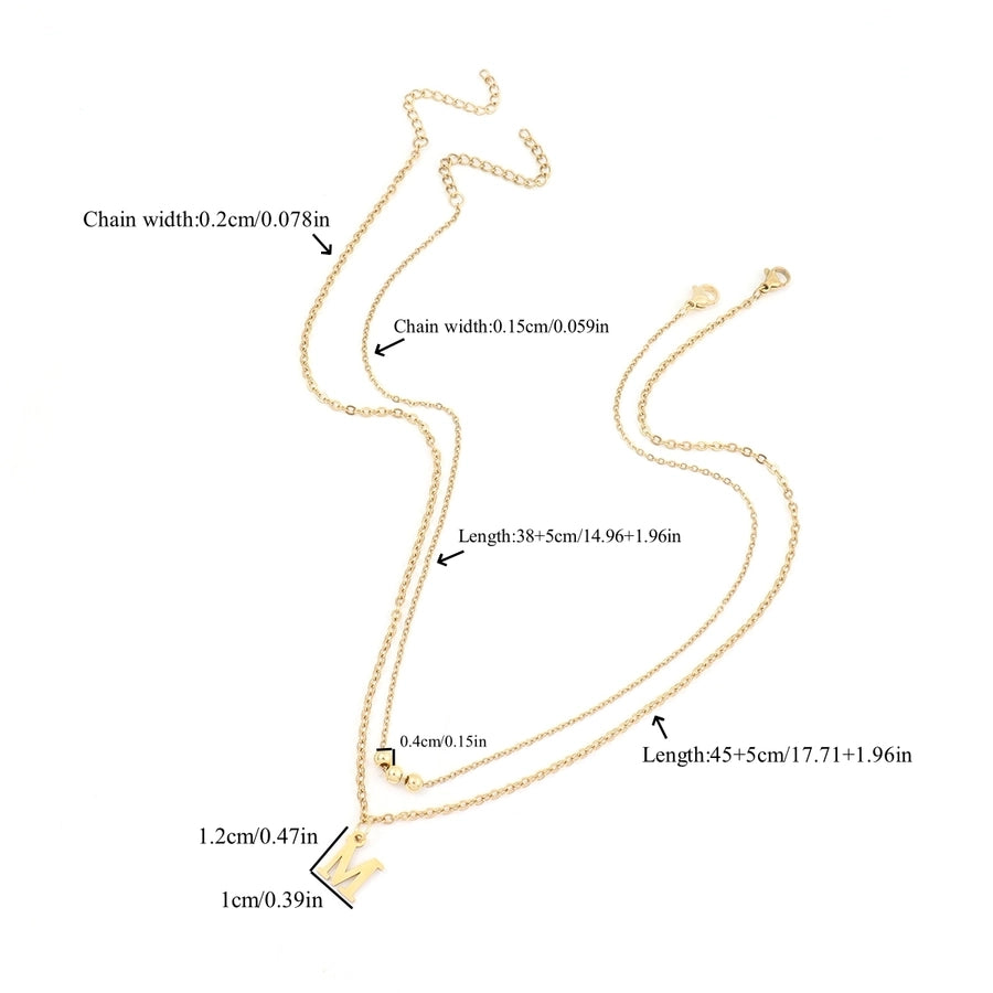 Jewelry Casual Elegant Classic Style Letter 201 Stainless Steel 304 Stainless Steel Pendant Necklace