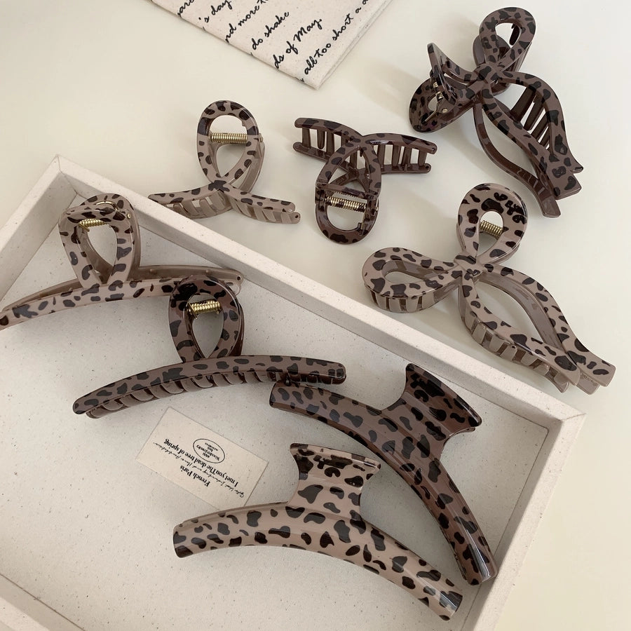 Women's Simple Style Classic Style Leopard PS Hair Claws