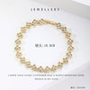Wholesale Jewelry Elegant Classic Style Leaf Four Leaf Clover Copper Zircon Plating Bracelets Tennis Chain