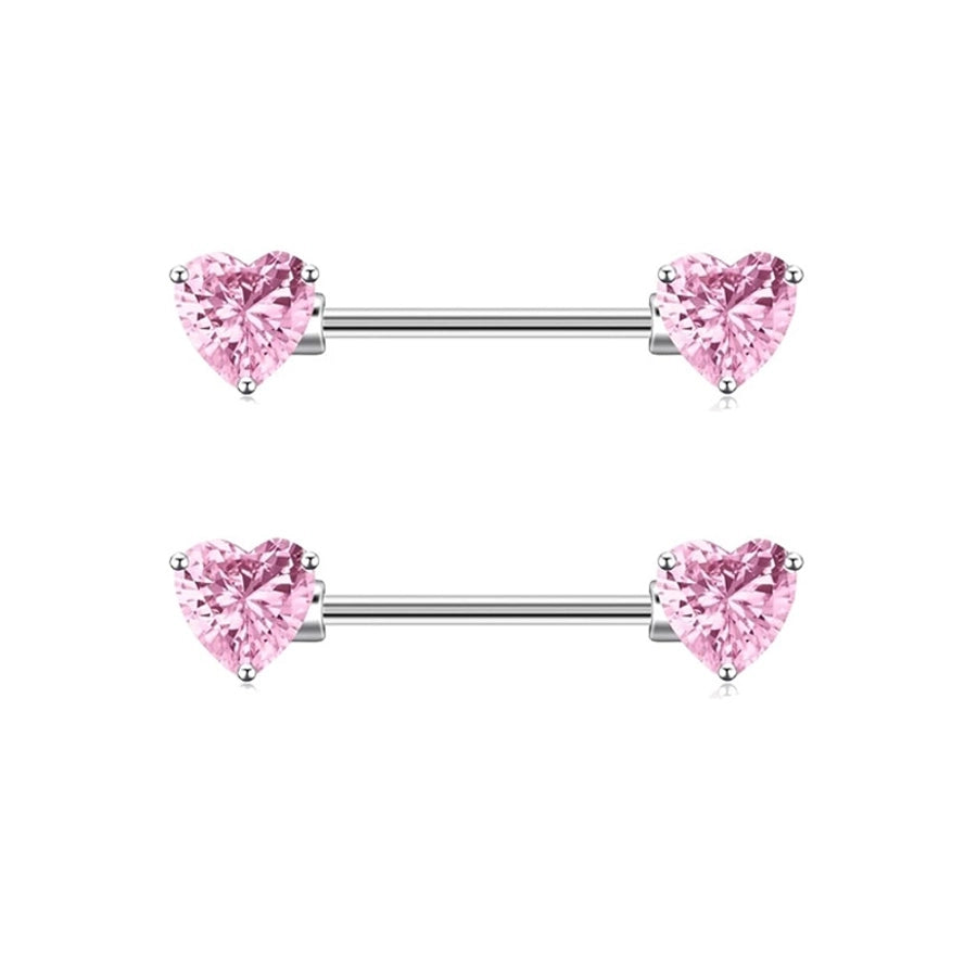 1 Piece 1 Set 1 Pair Belly Rings Simple Style Solid Color 304 Stainless Steel Inlay Rhinestones Belly Rings