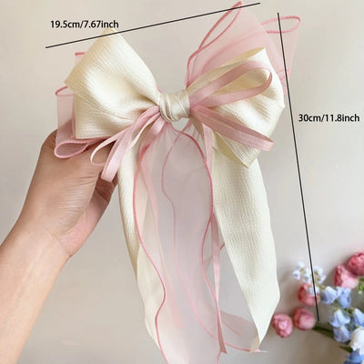 Women's Elegant Simple Style Streetwear Bow Knot Alloy Fabric Hair Clip
