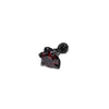 1 Piece Simple Style Geometric Titanium Steel Zircon Ear Studs