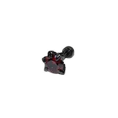 1 Piece Simple Style Geometric Titanium Steel Zircon Ear Studs