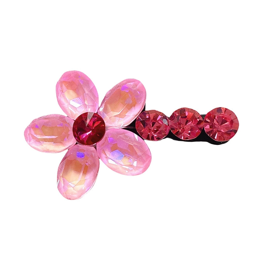 Women's Sweet Flower Rhinestone Hair Clip