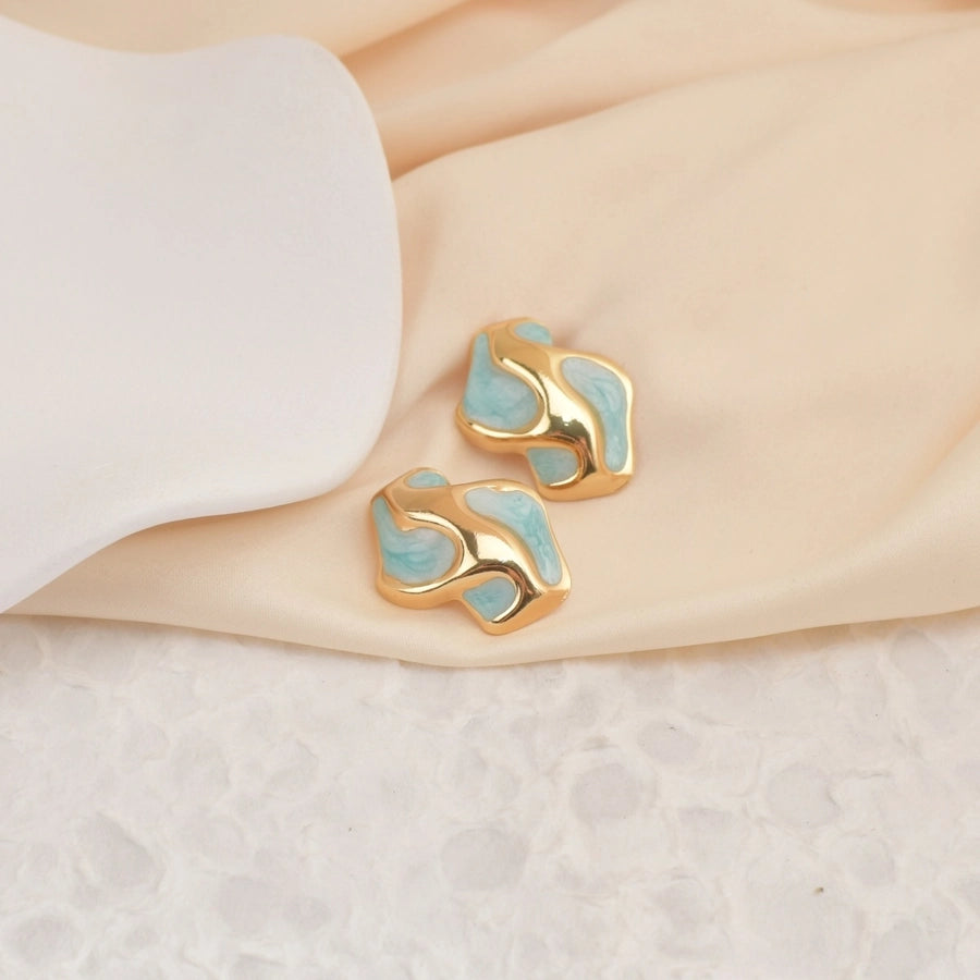 1 Pair Casual Simple Style Classic Style Geometric 304 Stainless Steel Ear Studs