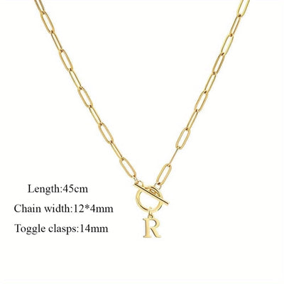 Jewelry Simple Style Classic Style Letter 201 Stainless Steel Pendant Necklace