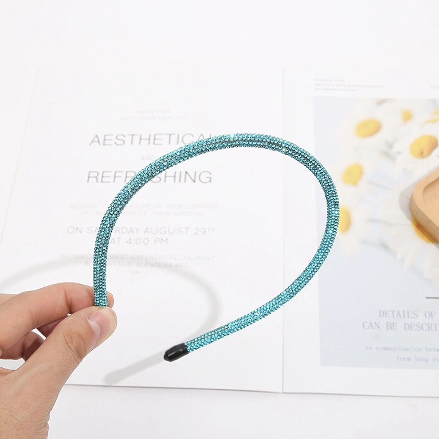 fashion geometric rhinestone hair band 1 piece