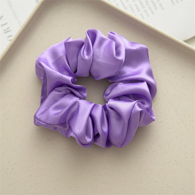 simple style solid color cloth handmade hair tie
