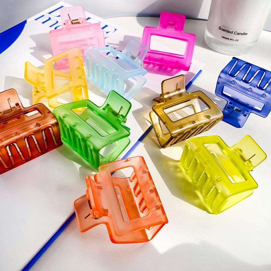 simple style solid color  ps handmade hair claws 1 piece