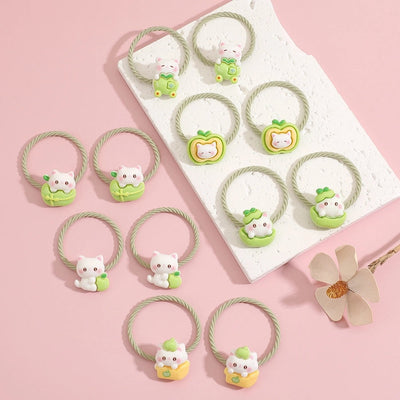 Kid'S Cartoon Style Cute Cat Resin Hair Tie