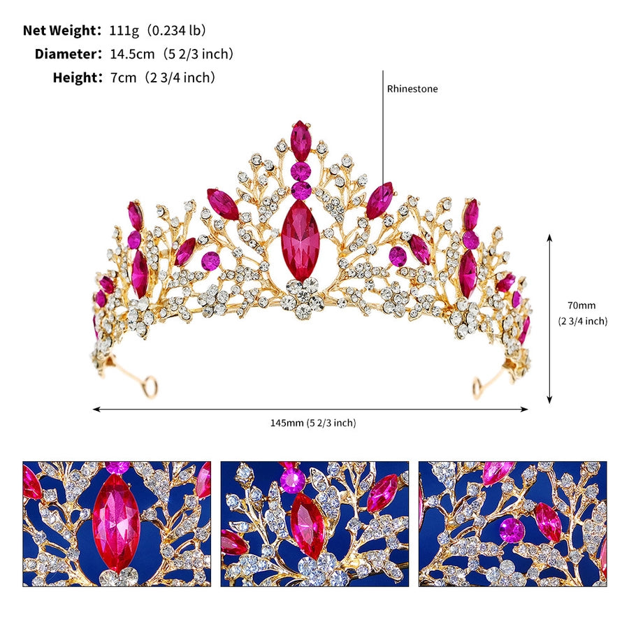 wedding crown vintage alloy diamond bridal crown baroque princess crown jewelry