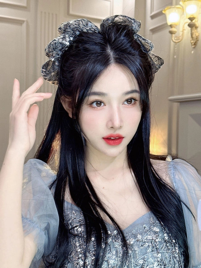 Women's Sweet Simple Style Bow Knot Gauze Hair Clip