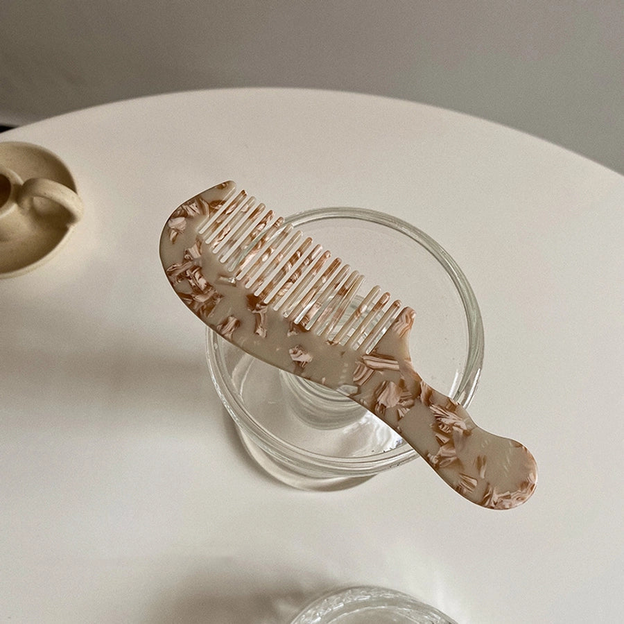 Refined good-looking ~ Portable ~ small comb that can be packed in bags Korean ink hawksbill acetic acid plate hair comb