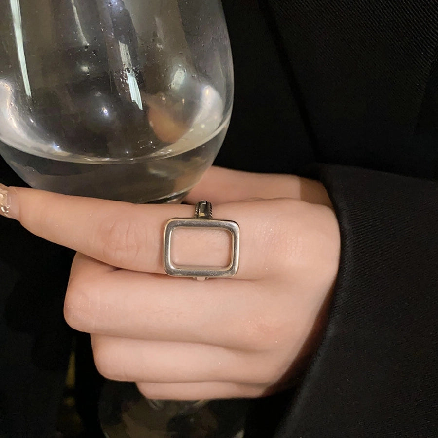 Copper Plating Geometric Open Rings