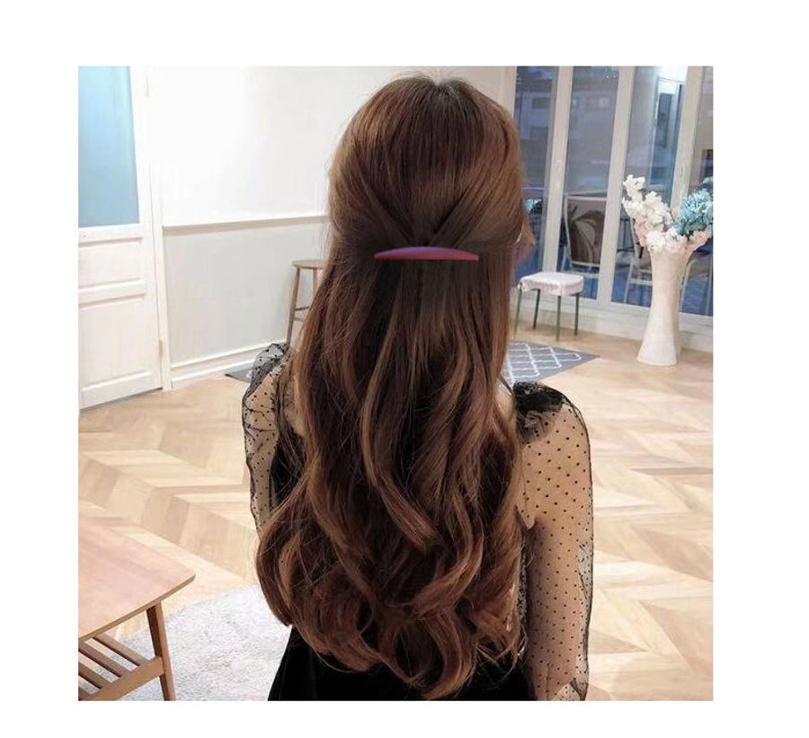 Korean-style fine half-hair simple hair clip clip head clip spring clip horizontal clip ponytail clip bangs clip