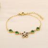 Vintage Style Streetwear Flower 304 Stainless Steel 18K Gold Plated Bracelets In Bulk
