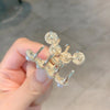 women's simple style solid color alloy plating hair claws