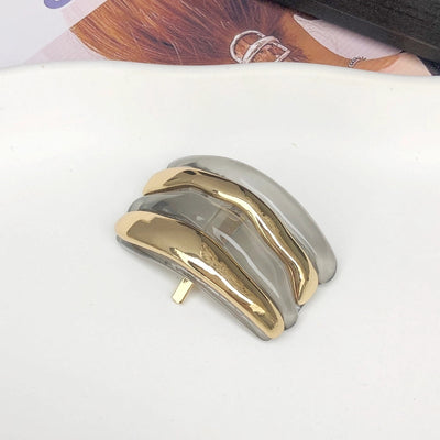 Women's Retro Simple Style Rectangle Elastic Band Resin Hair Tie