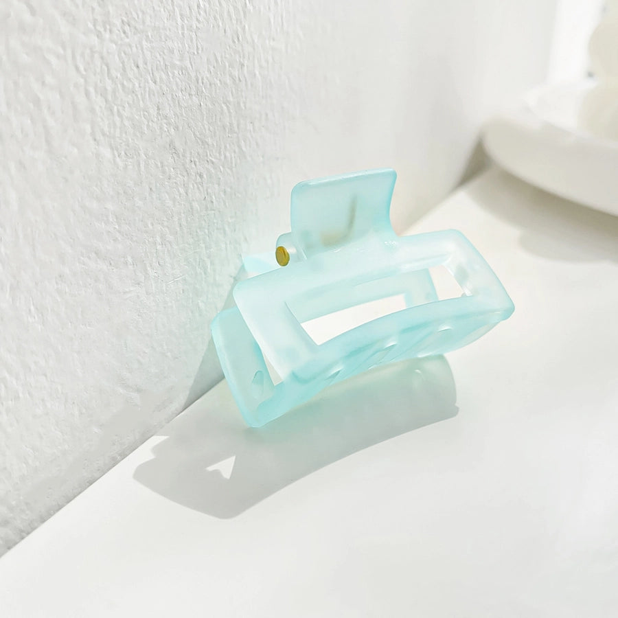 sweet solid color arylic hair claws 1 piece